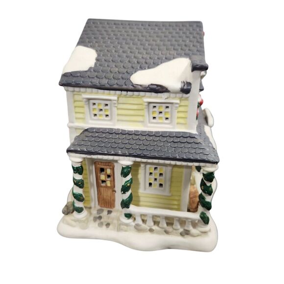 VTG Snowflake Falls Lighted General Store Holiday Village Set Christmas 2002 - Picture 7 of 9